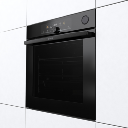 GORENJE BPSA6747A08BG - Встраиваемый духовой шкаф 60 см, 77л, IconLED+, паровое приготовление, термозонд, пиролиз, черный.