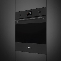 Духовой шкаф SMEG SO6302M2N, 11 функций, СВЧ, пар, черный, 68 л