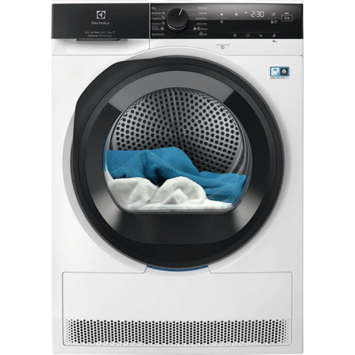 Сушильный барабан ELECTROLUX с тепловым насосом, 9 кг, 12 программ, инверторный мотор, белый цвет - идеальное решение для вашего дома
