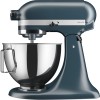 Настольный миксер KitchenAid, планетарное смешивание, 10 скоростей, объем чаши 4.3 л, откидной блок, цвет стальной синий