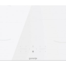 Варочная панель Gorenje GI6401WSC, 60 см, индукционная, белая, сенсорное управление, таймер, PowerBoost, защита от детей