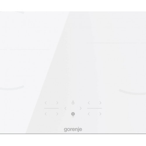 Варочная панель Gorenje 60 см, индукционная, сенсорное управление, таймер, автоопределение посуды, PowerBoost, защита от детей, белая