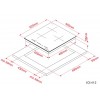 Варочная поверхность Kuppersberg индукционная с Flexi-zone, 9 уровней мощности, бустером и таймером - черная High-Tech модель