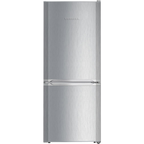 Холодильник Liebherr с нижней морозильной камерой, серебристый, 137.2x55x63 см, объем 156/53 л
