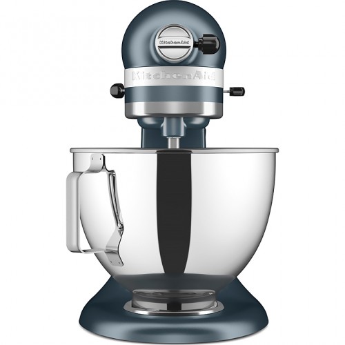 Настольный миксер KitchenAid, планетарное смешивание, 10 скоростей, объем чаши 4.3 л, откидной блок, цвет стальной синий
