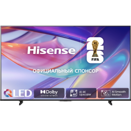Телевизор Hisense 50E7S RU, 50, Ultra HD, Smart TV, QLED, 300 nits, 3xHDMI, 2xUSB