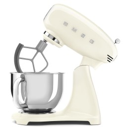 Планетарный миксер SMEG SMF05CREU, 1000 Вт, 4.8 л, 10 скоростей, кремовый