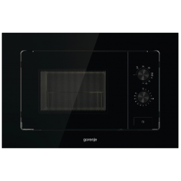 GORENJE BM201EG1BG, встраиваемая микроволновая печь, 20 л, черная, 800 Вт, механическое управление