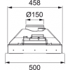 Вытяжка Franke FLICK WH 60 - 1000 м³/ч, 62 дБ, белая, с угольным фильтром Ф-05