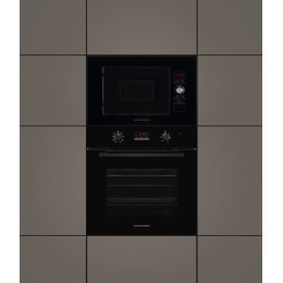 Встраиваемая микроволновая печь Kuppersberg hmw 625 b, 20 л, 800 Вт, черный, нержавеющая сталь, гриль