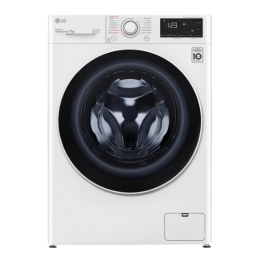 Стиральная машина LG/ Стиральная машина LG, отдельностоящая, ВхШхГ 850х600х455 мм, загрузка 7 кг, 1200 об/мин, LED дисплей, технология AI DD, дозагрузка белья, пар, инверторный мотор с прямым приводом, отсрочка старта, энергоэффективность А, цвет белый