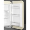 Холодильник SMEG однодверный, 105 л, LED подсветка, морозильная камера, кремовый цвет, уровень шума 35 дБ