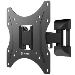 Кронштейн ONKRON M2S Black 17-43 VESA до 200x200, наклон -2º+12º, поворот 80º, вылет 35-205мм