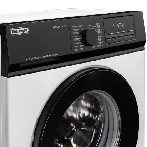 Стиральная машина Delonghi 45 см, 1000 об/мин, 6 кг, 16 программ, инверторный мотор, LED дисплей - купить в интернет-магазине
