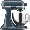 Настольный миксер KitchenAid, планетарное смешивание, 10 скоростей, объем чаши 4.3 л, откидной блок, цвет стальной синий