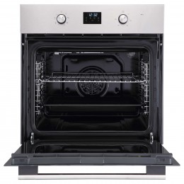 Духовой шкаф EVELUX EO 630 PX, 60 см, 70 л, 8 режимов, Snow White, нержавеющая сталь, утапливаемые переключатели.