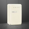 Холодильник SMEG однодверный, 105 л, LED подсветка, морозильная камера, кремовый цвет, уровень шума 35 дБ