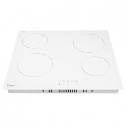 Варочная панель Evelux HEV 640 W, 60 см, Hi-Light, 4 конфорки, сенсорное управление, таймер, блокировка, 6000 Вт
