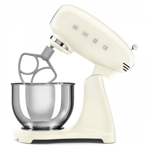 Планетарный миксер SMEG 1000 Вт, 4.8 л, 10 скоростей, кремовый - стиль 50-х годов