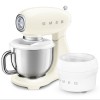 Планетарный миксер SMEG 1000 Вт, 4.8 л, 10 скоростей, кремовый - стиль 50-х годов