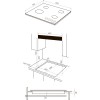 Варочная поверхность Kuppersberg 60 см с газ-контролем и WOK конфоркой - черный High-Tech дизайн