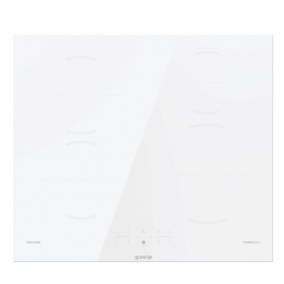 Варочная панель Gorenje GI6401WSC, 60 см, индукционная, белая, сенсорное управление, таймер, PowerBoost, защита от детей