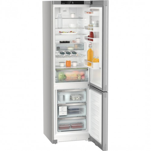 Холодильники LIEBHERR/ Plus, EasyFresh, МК NoFrost, 3 контейнера МК, в. 201,5 см, ш. 60 см, г. 68.2 см, класс ЭЭ A++, внутренние ручки, белое стекло