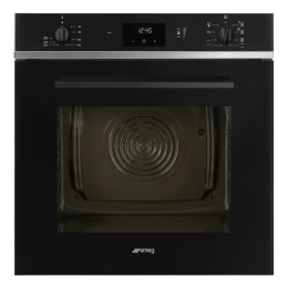 Встраиваемый духовой шкаф SMEG SO6400S2B, 60 см, пар SteamOne (20-40%), 50-250°C, LED-дисплей, 6 режимов, Soft Open/Close, ECO-функция.