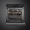 Духовой шкаф Smeg черный, 11 функций, СВЧ, паровая очистка, термощуп, 68 л, сенсорное управление