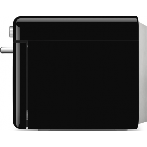 Мини-печь Smeg 30 л с LCD дисплеем, 10 функциями, паром и галогенной подсветкой в стиле 50-х, черная