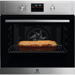 Электрический духовой шкаф ELECTROLUX EOF4P56X, нержавеющая сталь, SurroundCook, таймер, отложенный старт, утапливаемые переключатели.