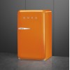 Холодильник SMEG 50-х годов, однокамерный, оранжевый, 122 л, с морозильной камерой, стандартный компрессор, класс D