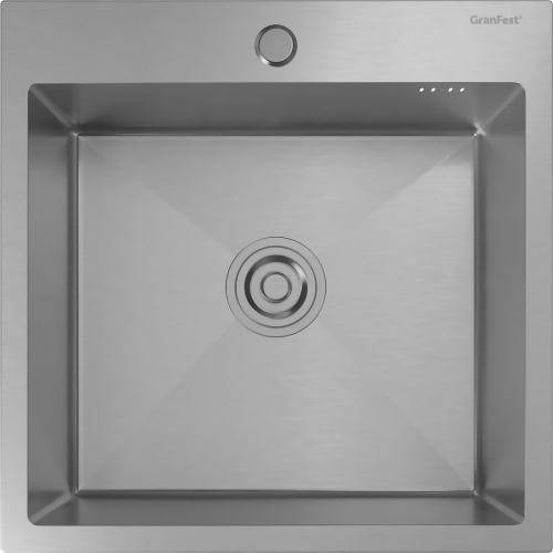 H1: Врезная мойка GRANFEST METAL 5050 из нержавеющей стали 1 чаша 450x400x205 мм - идеальное решение для вашей кухни