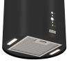 Цилиндрическая островная вытяжка Franke Best REEF 35 BK - 35 см, 750 м³/ч, электронное управление, LED освещение, 66 дБ, черный цвет