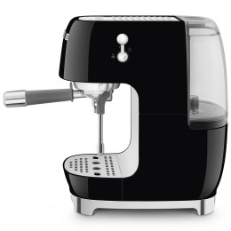 Кофемашина SMEG ECF03BLEU, 50-е, эспрессо 1/2, 15 бар, капучинатор, 1.4 л, кнопочное управление