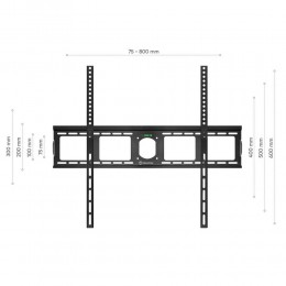 Кронштейн ONKRON UF4 Black для ТВ 55-100 до 75кг, VESA 800x600, от стены 35мм