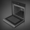 Духовой шкаф Smeg черный, 11 функций, СВЧ, паровая очистка, термощуп, 68 л, сенсорное управление