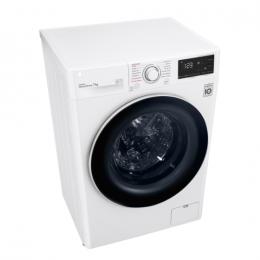 Стиральная машина LG/ Стиральная машина LG, отдельностоящая, ВхШхГ 850х600х455 мм, загрузка 7 кг, 1200 об/мин, LED дисплей, технология AI DD, дозагрузка белья, пар, инверторный мотор с прямым приводом, отсрочка старта, энергоэффективность А, цвет белый