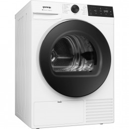 Сушильная машина Gorenje/ Сушильная машина Gorenje, отдельностоящая, ВхШхГ 850х600х625 мм, загрузка 9 кг, 15 программ, конденсационная сушка с тепловым насосом, поворотное/сенсорное управление, цифровой дисплей, Wi-Fi, датчик влажности белья, функция Twin