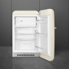 Холодильник SMEG однодверный, 105 л, LED подсветка, морозильная камера, кремовый цвет, уровень шума 35 дБ