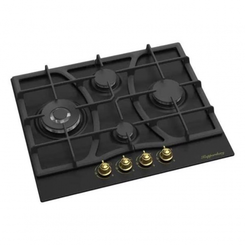 Варочная поверхность Kuppersberg/ KITCHEN RETAIL / Варочная поверхность Kuppersberg, газ, Classic, 61 см, автоматический электроподжиг, газ-контроль, SABAF конфорки, чугунные решетки, цвет антрацит, цвет фурнитуры бронзовый