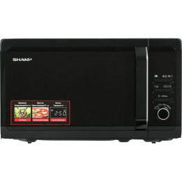Микроволновая печь Sharp R-2852RK, 20 л, 800 Вт, черная, эмаль