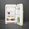 Холодильник SMEG однодверный, 105 л, LED подсветка, морозильная камера, кремовый цвет, уровень шума 35 дБ