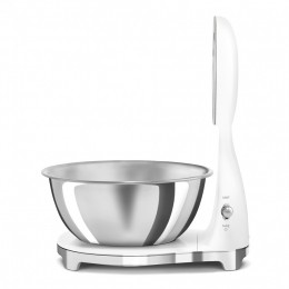 Кухонные весы SMEG KSF01WHWW, белые, макс. вес 5 кг, шаг 1 г, LED-дисплей.