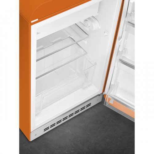 Холодильник SMEG 50-х годов, однокамерный, оранжевый, 122 л, с морозильной камерой, стандартный компрессор, класс D