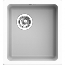 RIVELATO Мойка BERKANA 35 1-чаш 415*455, монтаж: универсальный, материал: кварц, цвет иней