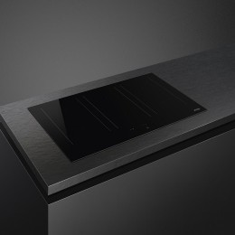 Индукционная панель SMEG SIM3864D, 80 см, 3 мультизоны, черное стекло