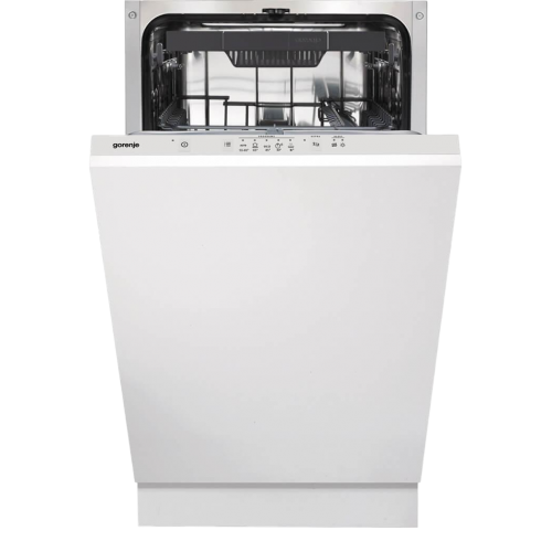 Посудомоечная машина Gorenje - 10 комплектов, стандартный мотор, 3 корзины, автооткрывание дверцы, половинная загрузка