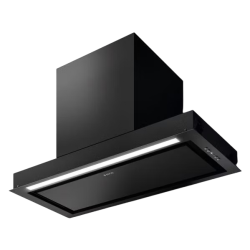 Встраиваемая вытяжка ELICA 72 см с LED освещением, электронным управлением и мощностью 1300 м³/ч - черная, 3 скорости, интенсивный режим, низкий уровень шума 51-67 дБ