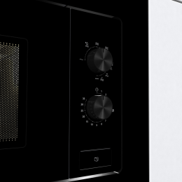 GORENJE BM201EG1BG, встраиваемая микроволновая печь, 20 л, черная, 800 Вт, механическое управление